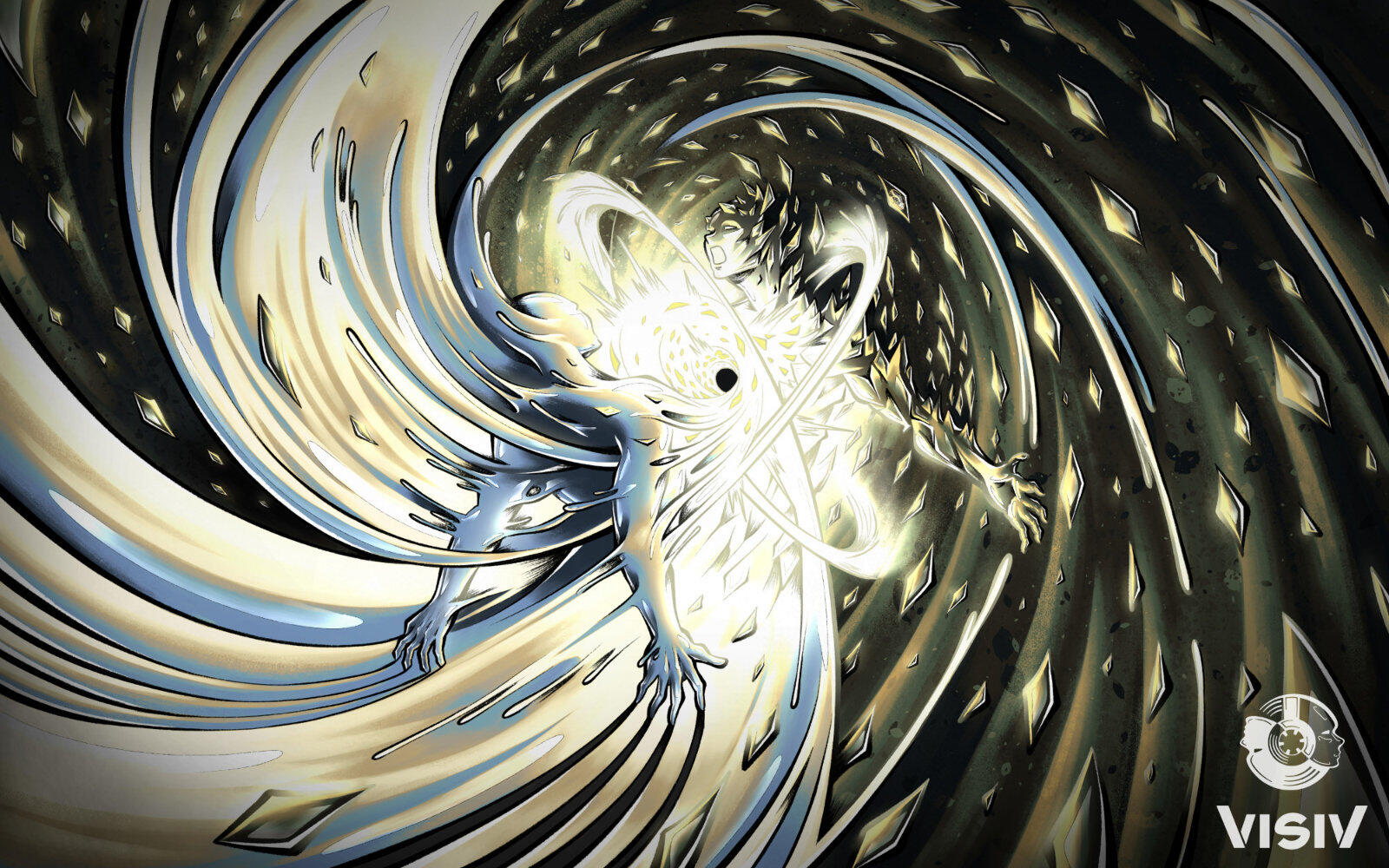 The Core Landscape Visual Landscape track visual for “The Core” by Mr. D-Fusion showing figures pulled into a swirling bright core